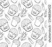 seamless pattern easter in...