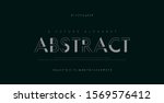 abstract urban thin line font... | Shutterstock .eps vector #1569576412