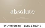 elegant alphabet letters font... | Shutterstock .eps vector #1681150348