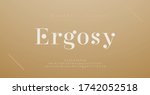 elegant alphabet letters font... | Shutterstock .eps vector #1742052518