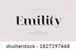 elegant alphabet letters font... | Shutterstock .eps vector #1827297668