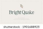 elegant alphabet letters font... | Shutterstock .eps vector #1901688925