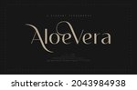 elegant alphabet letters font... | Shutterstock .eps vector #2043984938