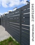Modern Gray Metal Fence For...