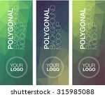 vertical  polygonal banners | Shutterstock .eps vector #315985088