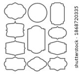 set of frames border design | Shutterstock .eps vector #1868720335