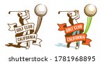 golf player hitting the ball  ... | Shutterstock .eps vector #1781968895