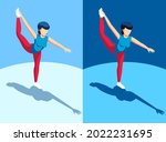 balance yoga pose. yoga pose  ... | Shutterstock .eps vector #2022231695