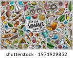 colorful vector hand drawn... | Shutterstock .eps vector #1971929852