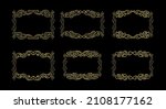 gold borders elements set... | Shutterstock .eps vector #2108177162