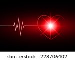 dark red pulse light abstract... | Shutterstock .eps vector #228706402
