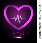 dark purple pulse light... | Shutterstock .eps vector #233742715