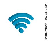 wireless icon. internet... | Shutterstock .eps vector #1579372435
