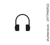 headphone icon vector on a... | Shutterstock .eps vector #1977940922