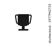 trophy icon vector on a white... | Shutterstock .eps vector #1977942725