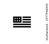 flag usa icon vector on a white ... | Shutterstock .eps vector #1977946445
