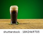 Dark Beer On A Wooden Table