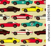 american muscle classic racing... | Shutterstock .eps vector #385040158