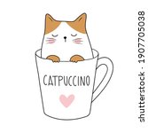Coffee Cat. Catpuccino....