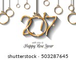 2017 happy new year background... | Shutterstock . vector #503287645