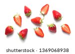 Ripe strawberries isolated on...