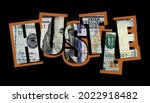 hustle money dollar motivaional ... | Shutterstock .eps vector #2022918482