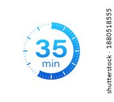 the 35 minutes  stopwatch... | Shutterstock .eps vector #1880518555