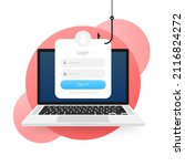 phishing scam  hacker attack.... | Shutterstock .eps vector #2116824272