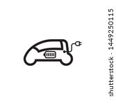 electric car icon vector... | Shutterstock .eps vector #1449250115