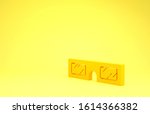 yellow 3d cinema glasses icon... | Shutterstock . vector #1614366382