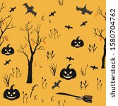 halloween element pattern.... | Shutterstock .eps vector #1580704762
