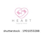 heart love hugs logo hugging... | Shutterstock .eps vector #1901053288