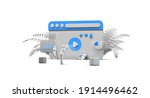 web browser ui ux design... | Shutterstock . vector #1914496462