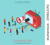 tv marketing advertisement... | Shutterstock .eps vector #254812192