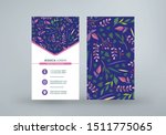 double sided vertical business... | Shutterstock .eps vector #1511775065