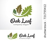 Oak Leaf Logo Template Design...