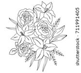 Flower Bouquet Vector Black And White Free Vectors 4568 Downloads Found At Vectorportal