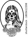 the tattoo illustration of a... | Shutterstock .eps vector #1803612208