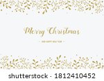 christmas wreath with hand... | Shutterstock .eps vector #1812410452