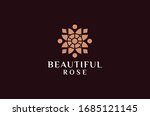 flower logo design vector.... | Shutterstock .eps vector #1685121145