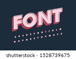 modern font 3d bold and alphabet | Shutterstock .eps vector #1528739675