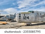 Small photo of CHINO, CALIFORNIA, USA - JANUARY 18 2020: The Consolidated PB4Y-2 Privateer is a World War II and Korean War naval patrol bomber derived from the Consolidated B-24 Liberator. Yanks Air Museum.