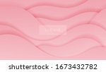 dynamic 3d pink abstract... | Shutterstock .eps vector #1673432782