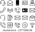contact vector icon set such as ... | Shutterstock .eps vector #1577288158