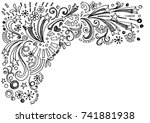 star frame border back to... | Shutterstock .eps vector #741881938