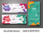 vertical and horizontal banner... | Shutterstock .eps vector #1601309392