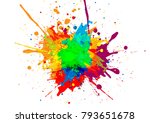 abstract vector paint color... | Shutterstock .eps vector #793651678