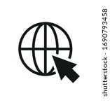global network with pointer... | Shutterstock .eps vector #1690793458