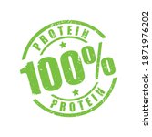 protein stamp seal mark vector | Shutterstock .eps vector #1871976202