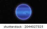 Neptune Rotating On Outer Space ...